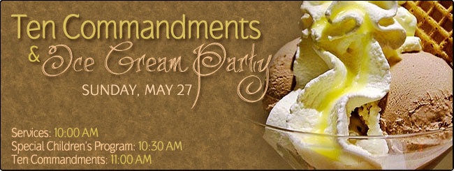 Chabad of Kendall/Pinecrest | Join us for reading of the Ten Commandments & Ice Cream Party!